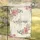 Welcome Text Botanical Roses Eucalyptus Golden Butterflies - Home Decor Gift Garden Flag - 5
