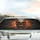 Glowing Molten Skull Fiery Splatter Car Interior Upgrade Car Sunshade - 5