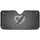 White Heart Black Paw Prints Small Hearts White Dots - Travel Essentials Road Trip Gift Car Sunshade - 3