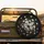 Vibrant Realistic Daisy Bloom Field Dark Botanical Background - Nature Lover Gift Spare Tire Cover - 2