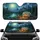 Vintage Travel Trailer Campfire Pine Forest Mountain Night Sky Road Trip Gift Car Sunshade - 1