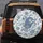 Deep Indigo Blue Paisley Leaf Floral Vine Swirl Botanicals - Home Decor Gift Spare Tire Cover - 5