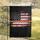 Thin Orange Line Grunge Distressed American Flag - Patriotic Home Decor Gift Garden Flag - 5
