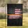 Thin Orange Line Grunge Distressed American Flag - Patriotic Home Decor Gift Garden Flag - 1