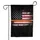 Thin Orange Line Grunge Distressed American Flag - Patriotic Home Decor Gift Garden Flag - 3