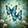 Morpho Butterfly Orchid Fern Tropical - Wildlife Lover Gift Spare Tire Cover - 6