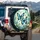 Morpho Butterfly Orchid Fern Tropical - Wildlife Lover Gift Spare Tire Cover - 3