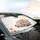 Vintage Pink Pickup Truck Rose Bouquet Happy Mother's Day Travel Essentials Car Sunshade - 6