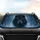 Black Wolf Electric Blue Eyes Winter Forest - Car Interior Upgrade Wolf Lover Gift Car Sunshade - 4