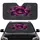 Glossy Magenta Purple Lips with Smoke - Car Interior Upgrade Car Sunshade - 1
