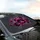 Glossy Magenta Purple Lips with Smoke - Car Interior Upgrade Car Sunshade - 6