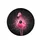 Pink Flamingo Confetti Black Background - Travel Celebration Gift for Wildlife Lovers Spare Tire Cover - 4