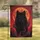Black Wolf Red Eyes Forest Landscape Full Moon - Wildlife Lover Gift Garden Flag - 1
