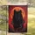 Black Wolf Red Eyes Forest Landscape Full Moon - Wildlife Lover Gift Garden Flag - 5