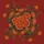 Abundant Orange Garden Roses Dark Green Leaves - Rich Red Floral Decor Gift Spare Tire Cover - 6