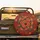 Abundant Orange Garden Roses Dark Green Leaves - Rich Red Floral Decor Gift Spare Tire Cover - 2