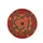 Abundant Orange Garden Roses Dark Green Leaves - Rich Red Floral Decor Gift Spare Tire Cover - 4