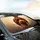 Fluffy Poodle Peeking Out - Car Interior Upgrade for Poodle Lovers Car Sunshade - 6