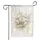 Pristine White Peony Rose Gold Leaf Geometric Floral Home Decor Gift Garden Flag - 3
