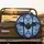 Bat Outstretched Wings Gothic Arch Stained Glass - Outdoor Adventure Gift Spare Tire Cover - 2