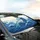 Ocean Waves Water Patterns Concentric Lines Cream Sky - Travel Essentials Car Sunshade - 6