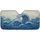 Ocean Waves Water Patterns Concentric Lines Cream Sky - Travel Essentials Car Sunshade - 3