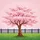 Pink Cherry Blossom Tree Garden Fence Lush Grass - Spring Home Decor Gift for Gardeners Spare Tire Cover - 6