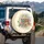 Vintage Sewing Notions Floral - Crafter Home Decor Gift Spare Tire Cover - 3