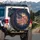 Majestic American Flag Eagle Silhouette - Independence Day Gift for Veterans Spare Tire Cover - 3