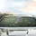 Heron Cream Blossoms Flowering Branches Red Fruit Leaves - Car Interior Upgrade Car Sunshade - 5