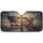 Weathered Cross American Flag One Nation Under God - USA 250th Anniversary Road Trip Gift for Veterans Car Sunshade - 3