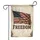 Distressed American Flag 'FREEDOM' Text - Independence Day Patriotic Home Decor Garden Flag - 3