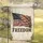 Distressed American Flag 'FREEDOM' Text - Independence Day Patriotic Home Decor Garden Flag - 5