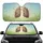 Flowering Lungs Botanical Garden - Road Trip Accessory Car Sunshade - 1