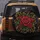 Red Rose Golden Baroque Filigree Scrollwork - Premium Floral Home Decor Gift Spare Tire Cover - 5