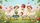 Cartoon Geese with Pink Flowers Straw Hats Strawberries - Car Interior Upgrade Car Sunshade - 7