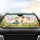 Cartoon Geese with Pink Flowers Straw Hats Strawberries - Car Interior Upgrade Car Sunshade - 4
