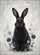 Black Rabbit Sleek Lifelike Observant Wildlife Home Decor Gift Garden Flag - 6