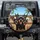 Happy Doberman Dogs Vehicle Road Trip Tropical - Dog Lover Travel Gift Spare Tire Cover - 1