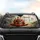 Maneki-neko Cat 福 Character Gold Coins Japanese Temple Garden - Car Interior Upgrade Car Sunshade - 4