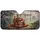 Maneki-neko Cat 福 Character Gold Coins Japanese Temple Garden - Car Interior Upgrade Car Sunshade - 3