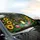 Green Frog Welcome To Our Pad Lotus Pond Sunflowers - Road Trip Gift Car Sunshade - 6