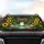 Green Frog Welcome To Our Pad Lotus Pond Sunflowers - Road Trip Gift Car Sunshade - 4