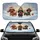 Dashhund Through The Snow Christmas Dachshunds Winter Scene - Road Trip Gift Car Sunshade - 1
