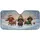 Dashhund Through The Snow Christmas Dachshunds Winter Scene - Road Trip Gift Car Sunshade - 3