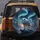White Arctic Wolf Snowy Mountains Aurora Borealis - Wildlife Lover Gift Spare Tire Cover - 5