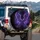 Mystical Purple Blue Feathered Wings - Fantasy Lover Car Accessory Spare Tire Cover - 3