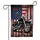 Distressed American Flag Motorcycle Welcome - Patriotic Home Decor for Motorcycle Lovers Garden Flag - 3