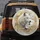 Adult & Pup White Wolves Blue Eyes Gold Leaf Accents - Wildlife Lover Gift Spare Tire Cover - 5