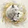 Adult & Pup White Wolves Blue Eyes Gold Leaf Accents - Wildlife Lover Gift Spare Tire Cover - 6